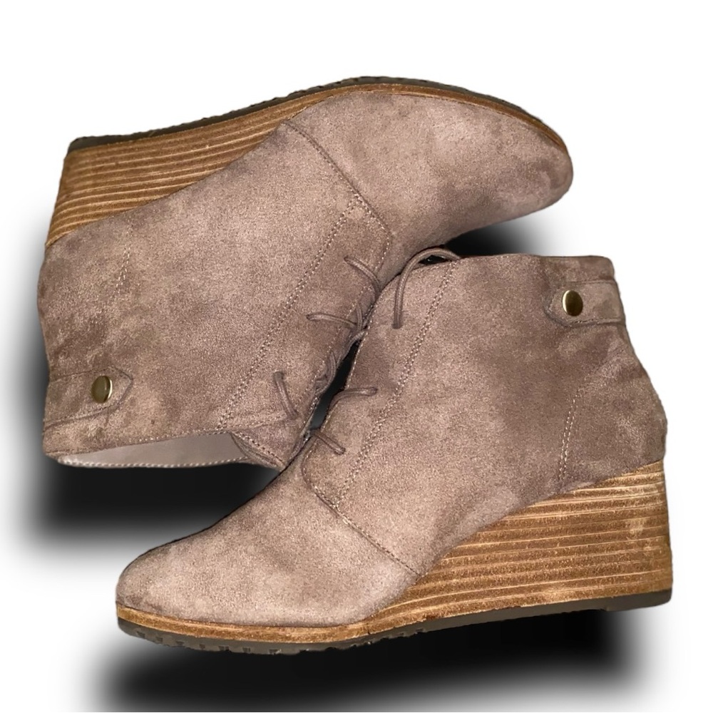 Dr. Scholl's Boots | Women's 8.5 M | Continue Wedge Ankle Booties Lace up Boots
